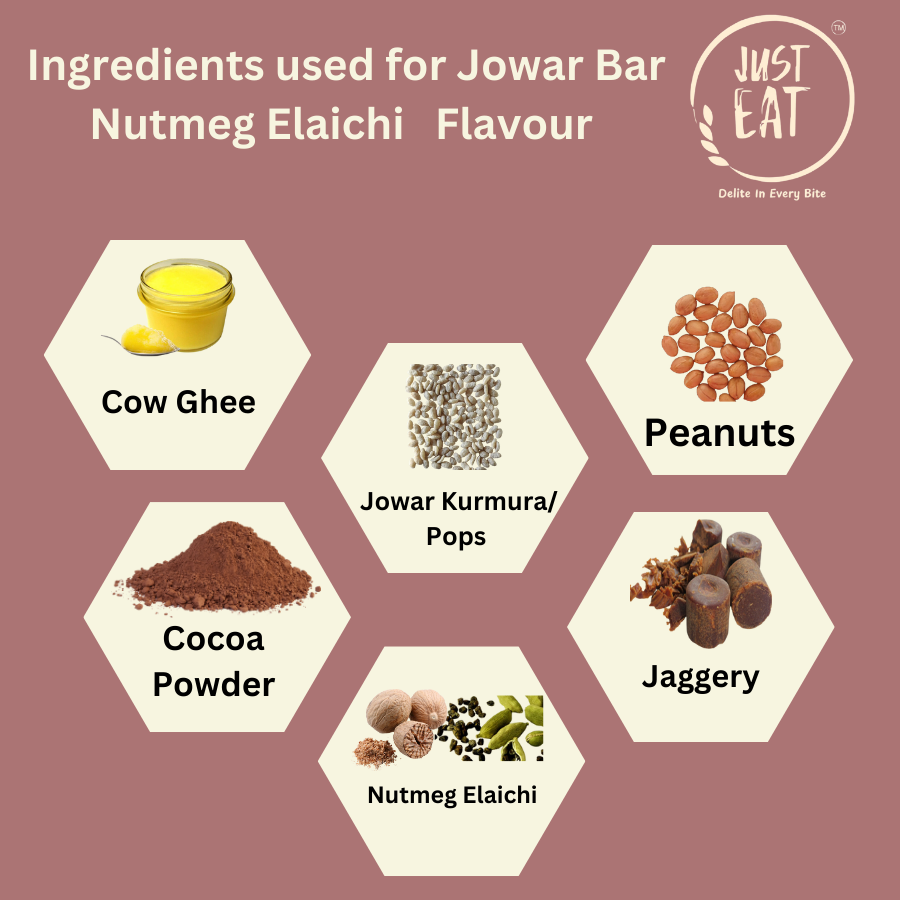 Jowar Bar (Millet Bar ) Nutmeg Elaichi Flavour - Image 2